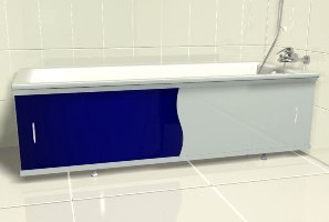 Установка экрана под  ванную